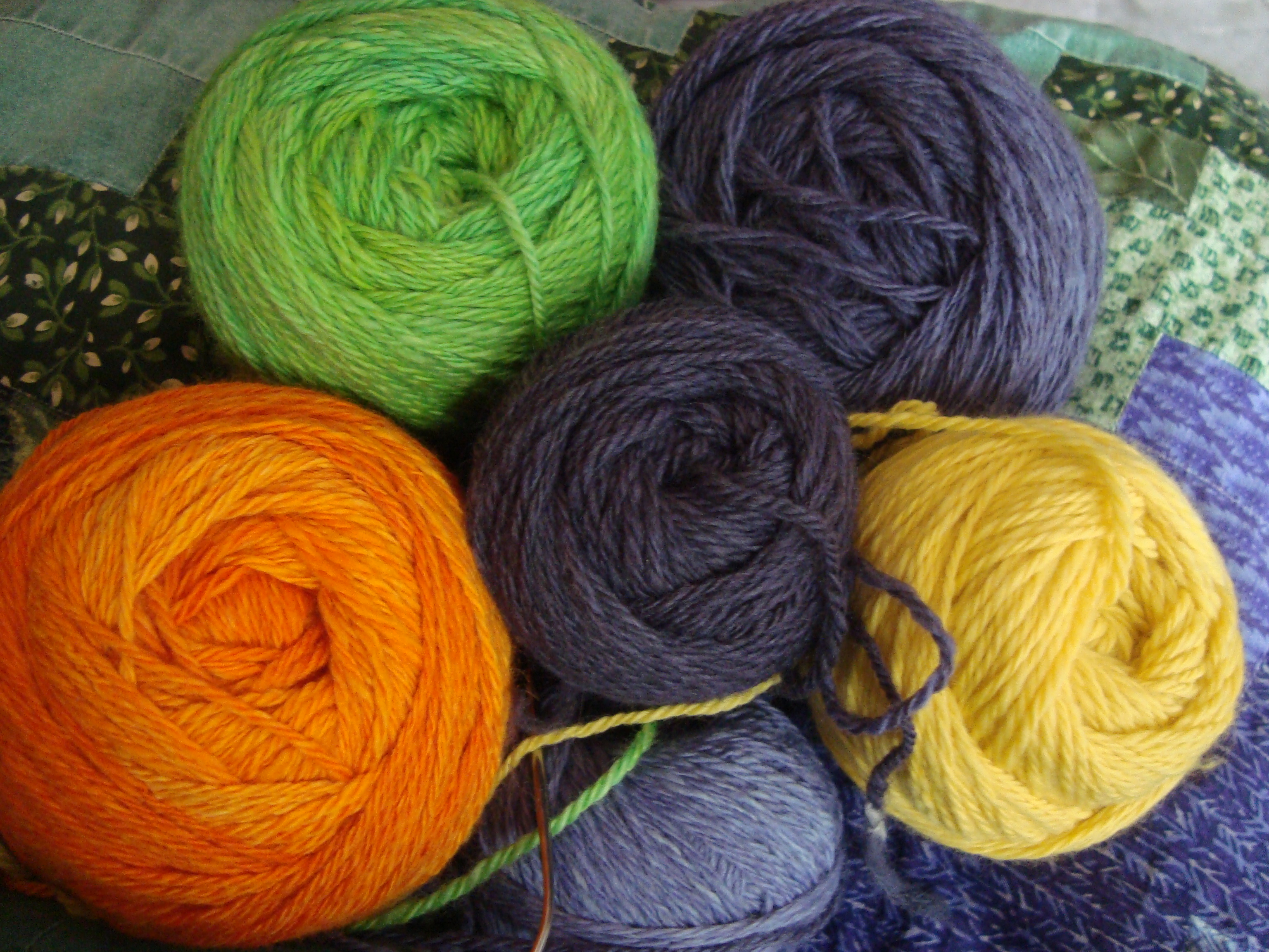 Spun up some multicolored yarn with plans to knit a sweater for my